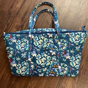 Vera Bradley Blue Floral Duffle Bag